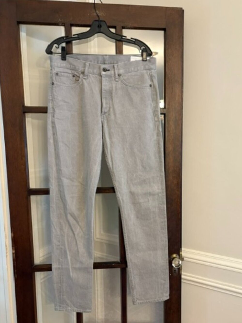 Rag and Bone Slim Fit Gray Jeans, Size 32 Waist